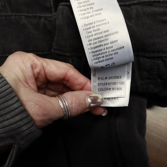 Paige Mayslie Jogger Pants Womens 28 Black Weekender Moto Racing Elevated Basic - Picture 11 of 16